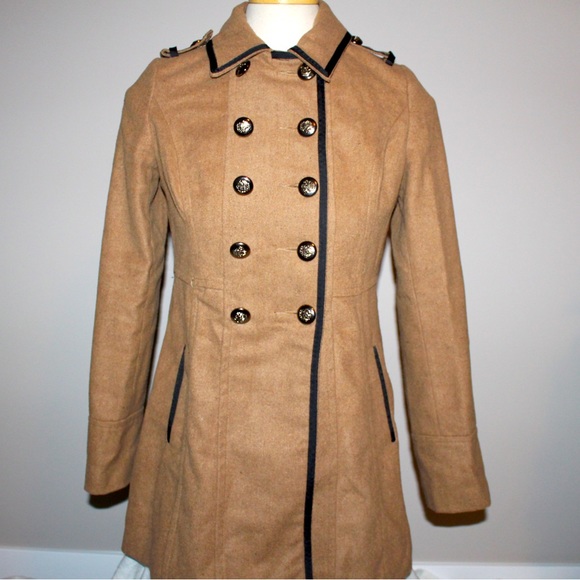 Red Berry Brand Double Breasted Pea Coat - Picture 1 of 3